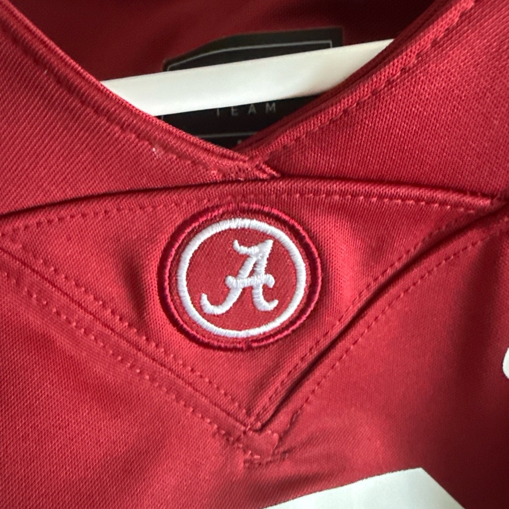 Nike Men's Crimson Jersey with White Number - Picture 5 of 6
